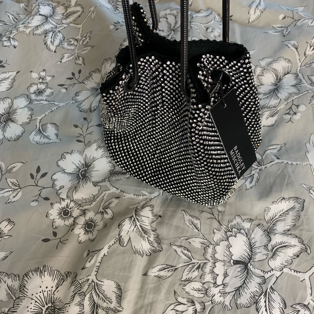 Badgley Mischka Rhinestone Crystal Purse Micro Bag